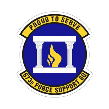 673d Force Support Squadron (U.S. Air Force) STICKER Vinyl Kiss-Cut Decal 3 Inch White - The Sticker Space