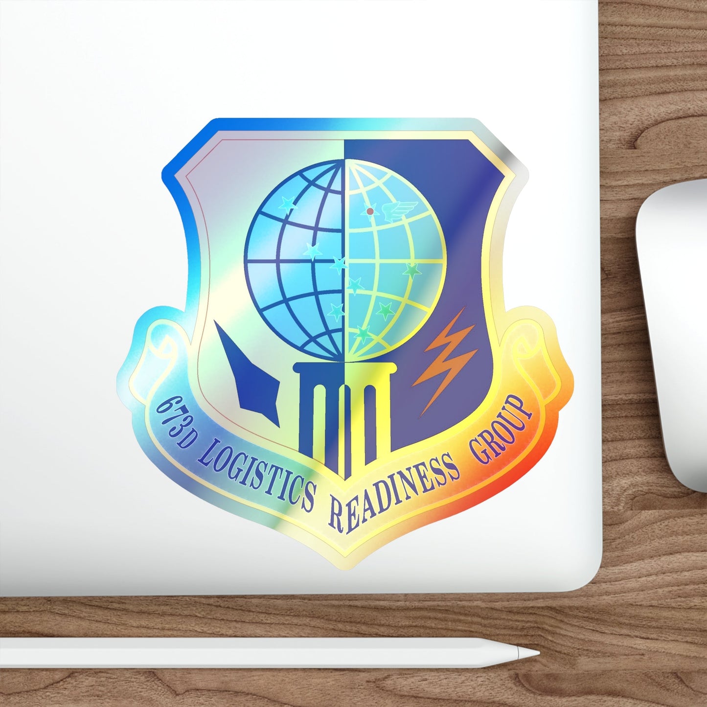 673d Logistics Readiness Group (U.S. Air Force) Holographic STICKER Die-Cut Vinyl Decal-The Sticker Space