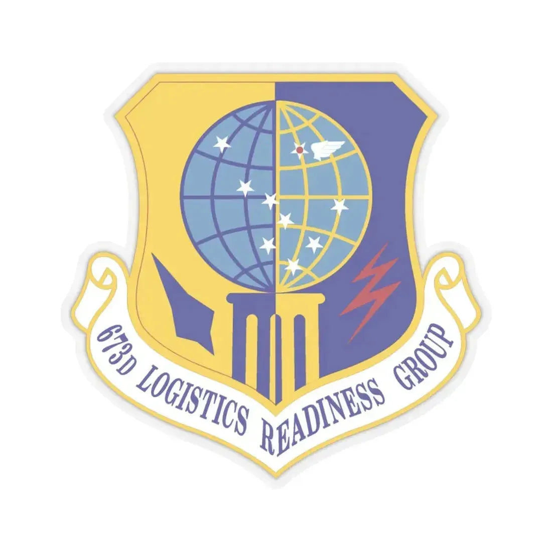 673d Logistics Readiness Group (U.S. Air Force) STICKER Vinyl Kiss-Cut Decal 4 Inch Transparent - The Sticker Space