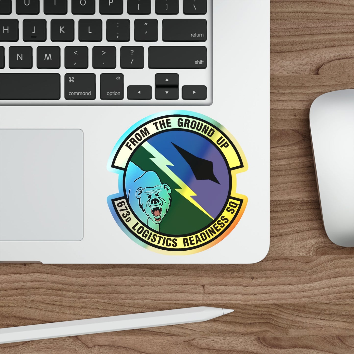 673d Logistics Readiness Squadron (U.S. Air Force) Holographic STICKER Die-Cut Vinyl Decal-The Sticker Space