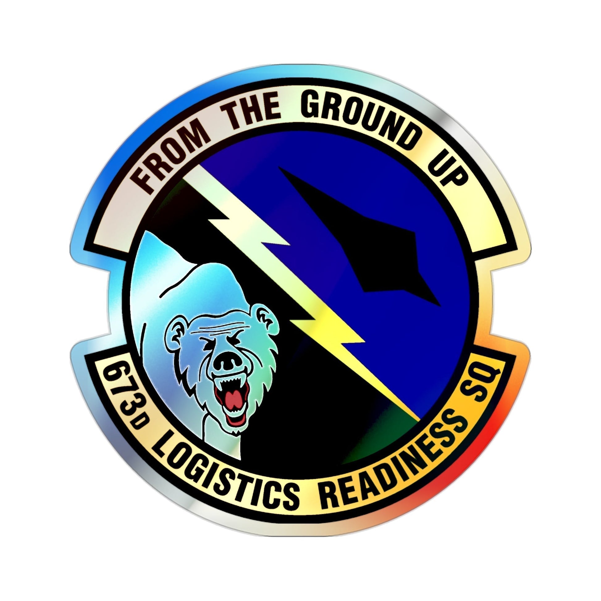 673d Logistics Readiness Squadron (U.S. Air Force) Holographic STICKER Die-Cut Vinyl Decal-2 Inch-The Sticker Space