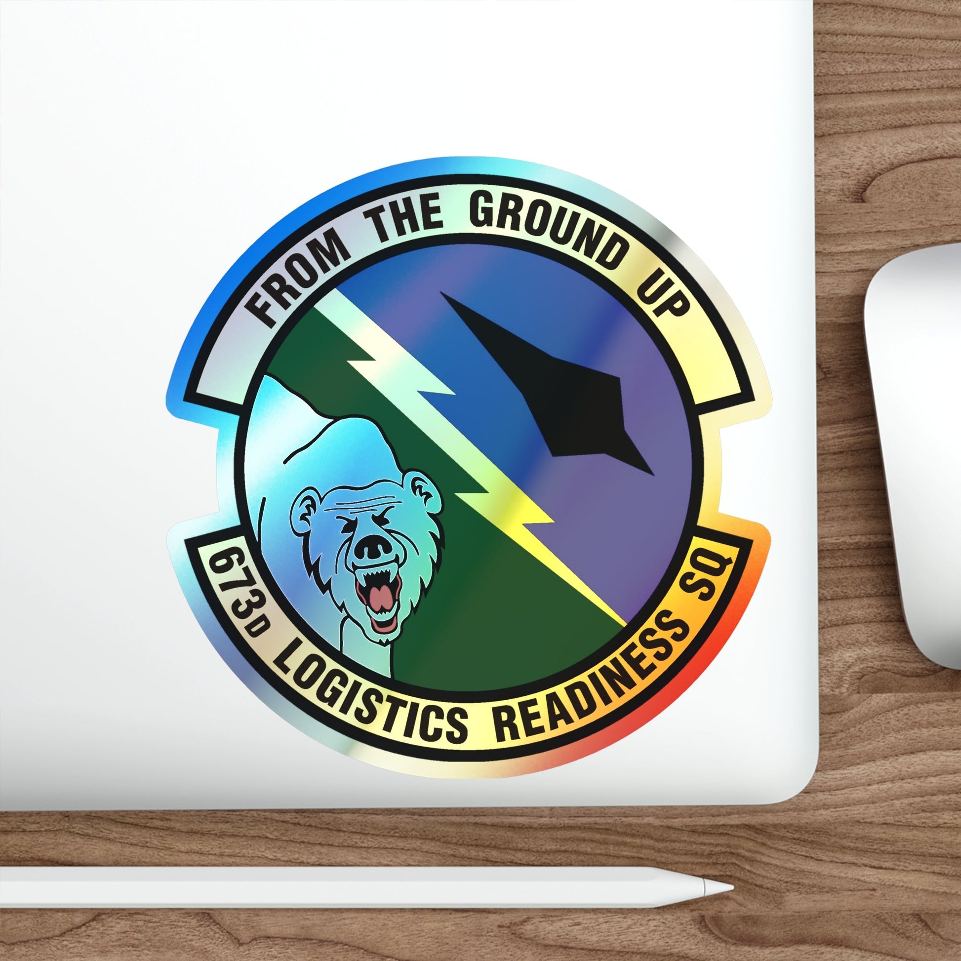 673d Logistics Readiness Squadron (U.S. Air Force) Holographic STICKER Die-Cut Vinyl Decal-The Sticker Space