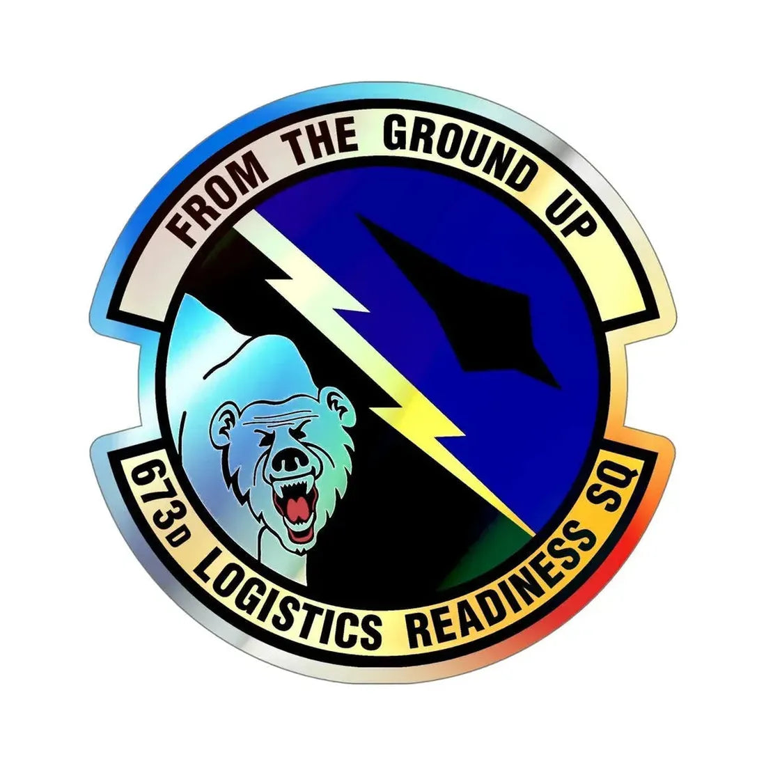 673d Logistics Readiness Squadron (U.S. Air Force) Holographic STICKER Die-Cut Vinyl Decal - The Sticker Space