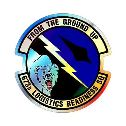 673d Logistics Readiness Squadron (U.S. Air Force) Holographic STICKER Die-Cut Vinyl Decal - The Sticker Space