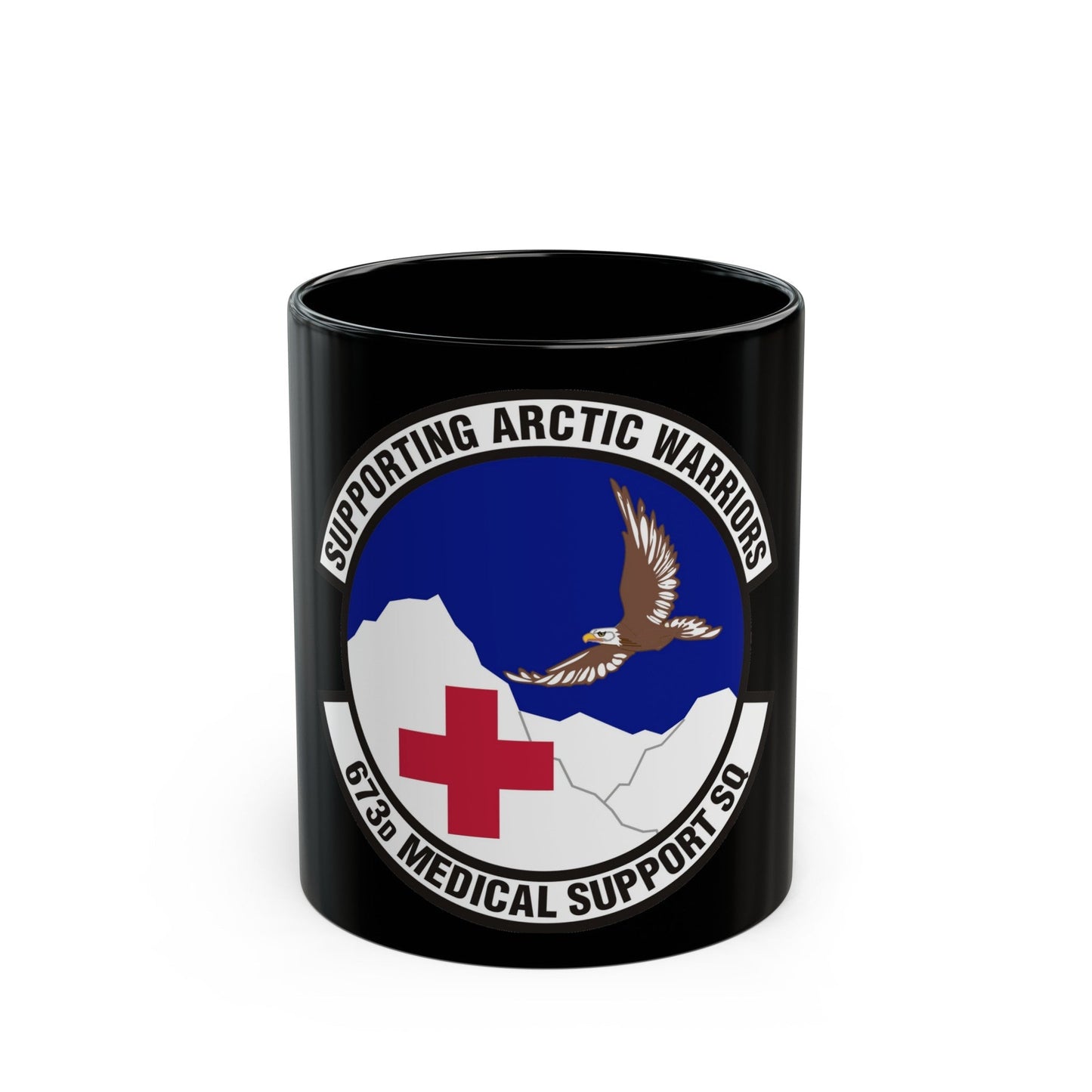 673d Medical Support Squadron (U.S. Air Force) Black Coffee Mug-11oz-The Sticker Space