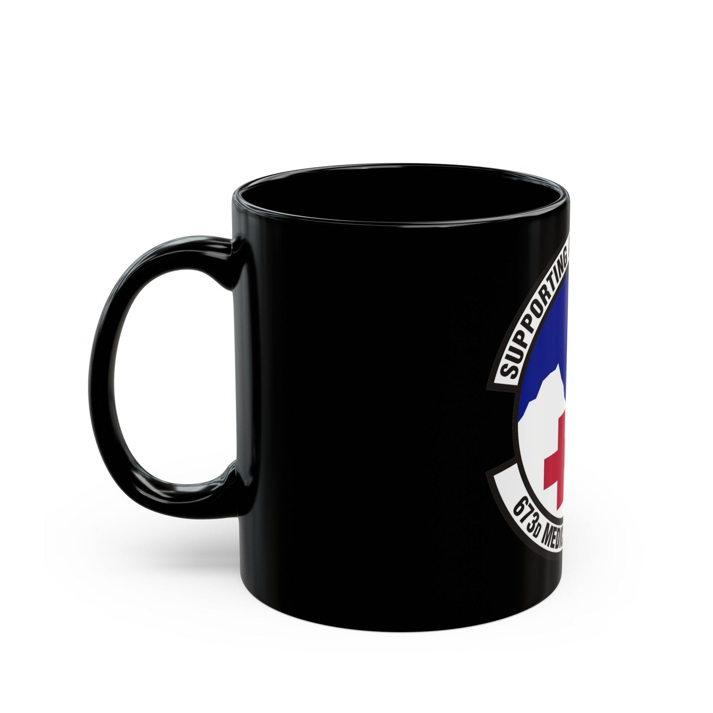 673d Medical Support Squadron (U.S. Air Force) Black Coffee Mug-The Sticker Space