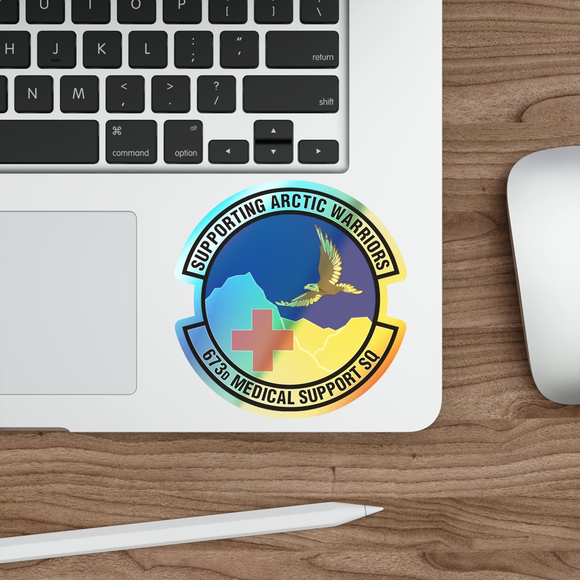 673d Medical Support Squadron (U.S. Air Force) Holographic STICKER Die-Cut Vinyl Decal-The Sticker Space