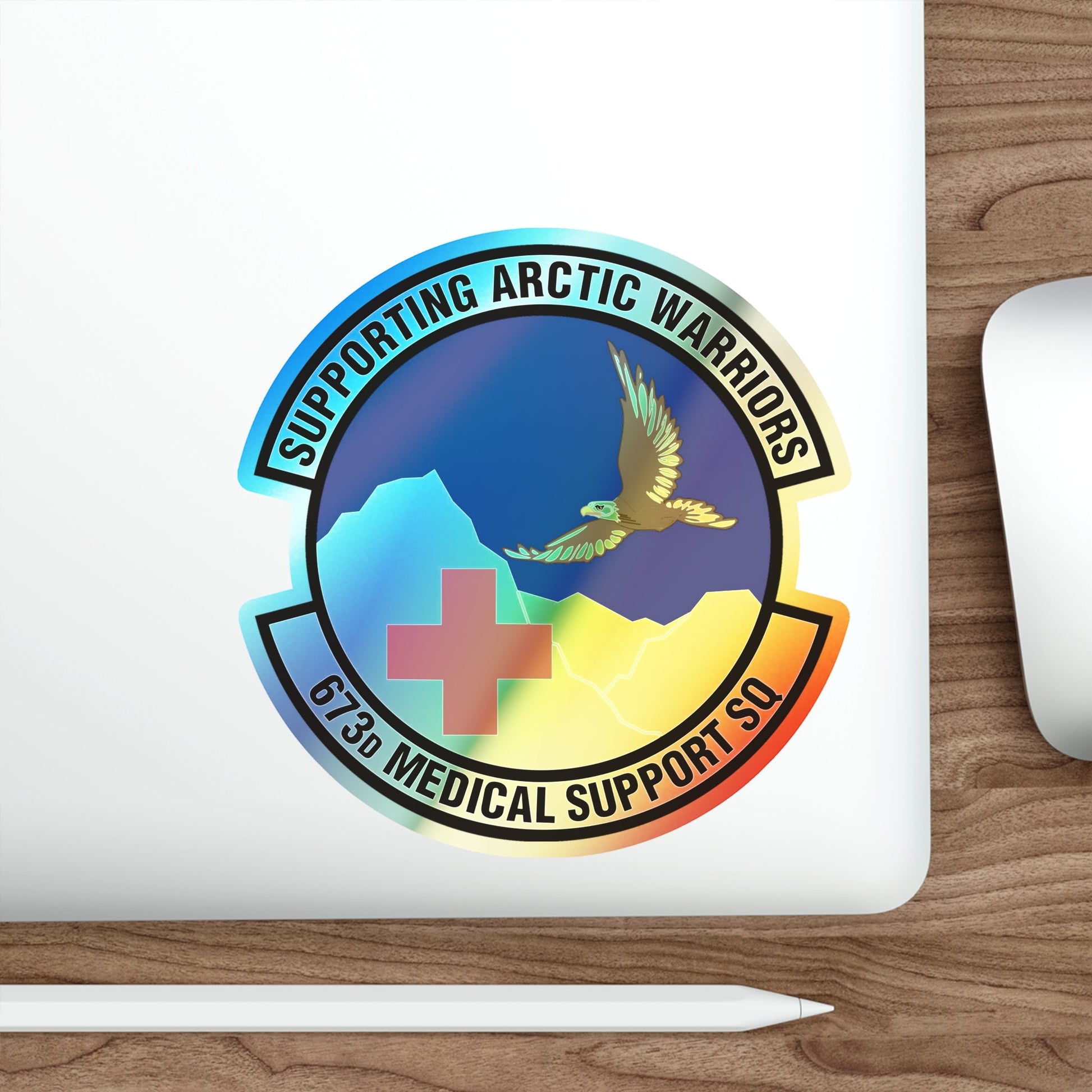 673d Medical Support Squadron (U.S. Air Force) Holographic STICKER Die-Cut Vinyl Decal-The Sticker Space