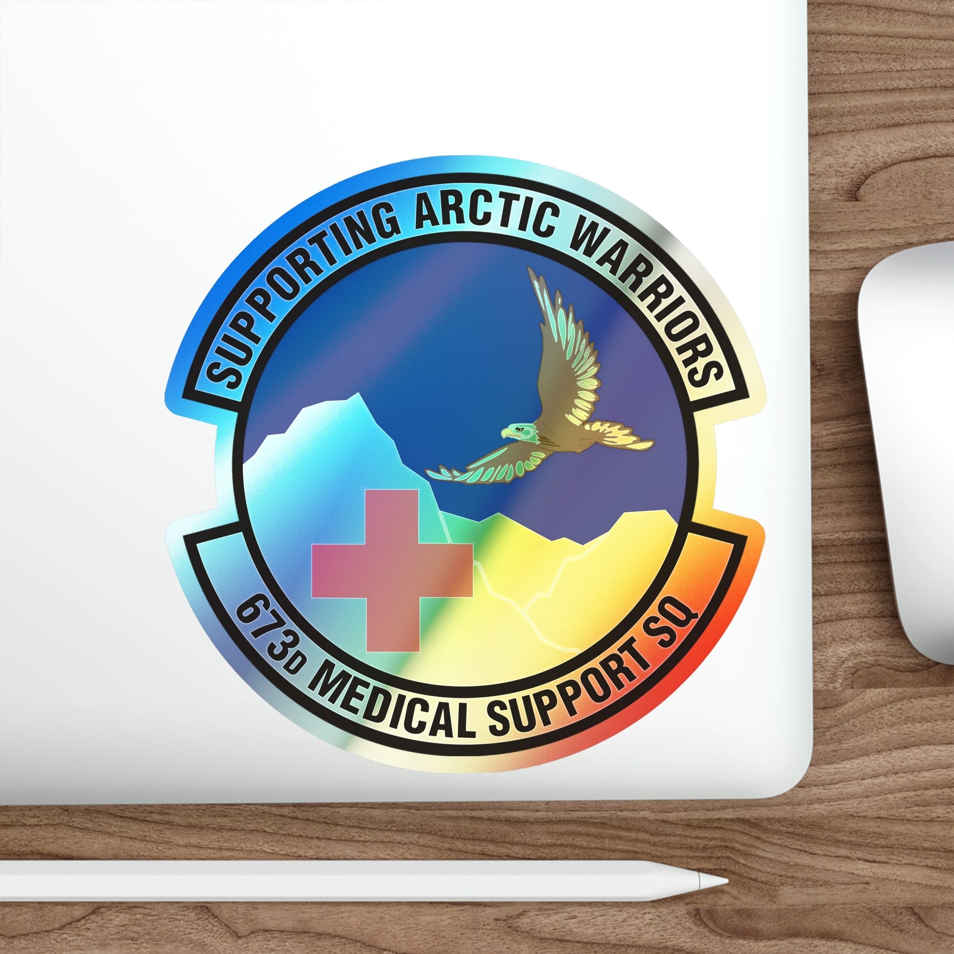 673d Medical Support Squadron (U.S. Air Force) Holographic STICKER Die-Cut Vinyl Decal-The Sticker Space