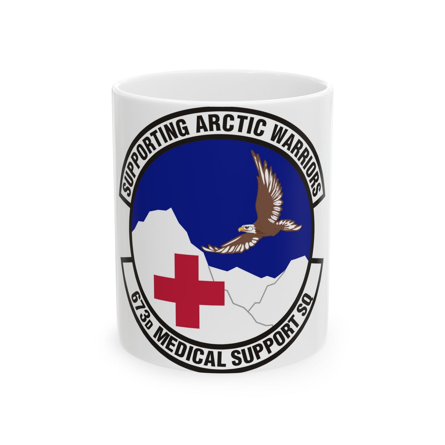 673d Medical Support Squadron (U.S. Air Force) White Coffee Mug-11oz-The Sticker Space