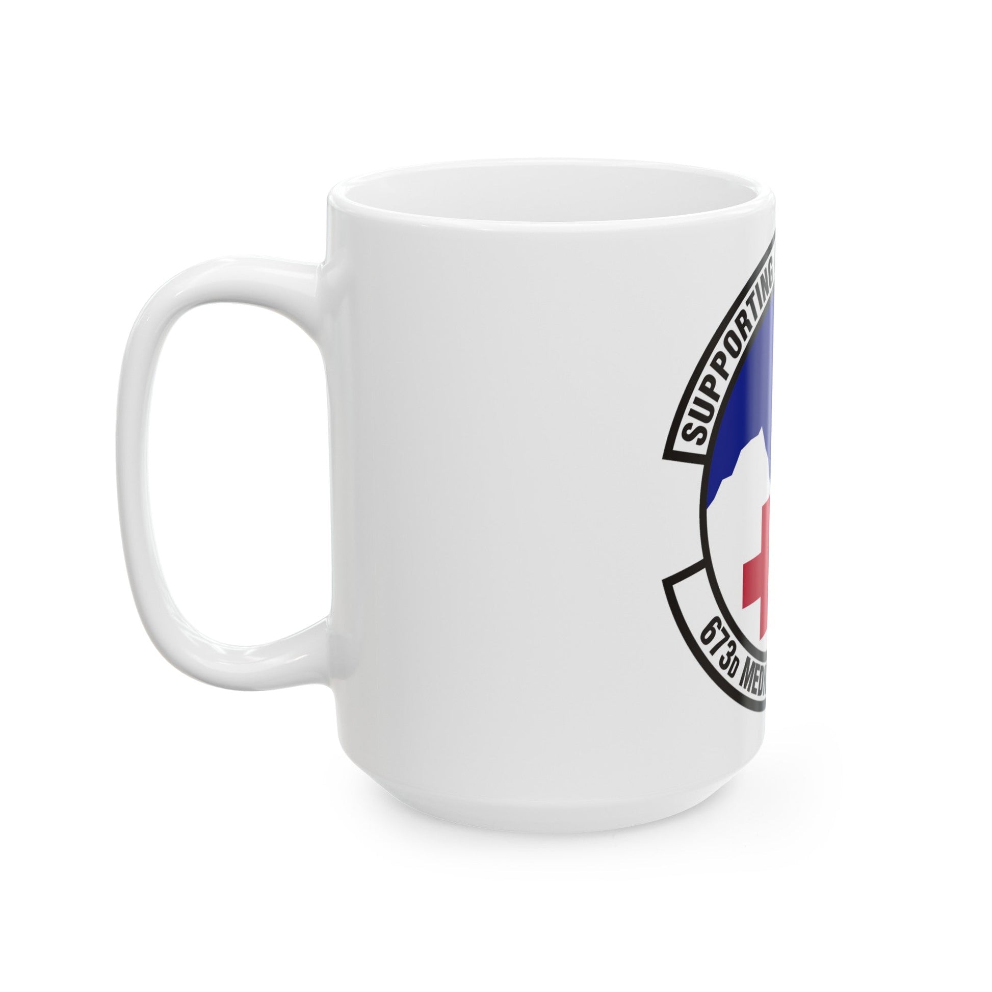 673d Medical Support Squadron (U.S. Air Force) White Coffee Mug-The Sticker Space