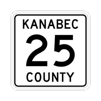 Kanabec County 25 MN (Minnesota) (Road Sign) STICKER Vinyl Kiss-Cut Decal