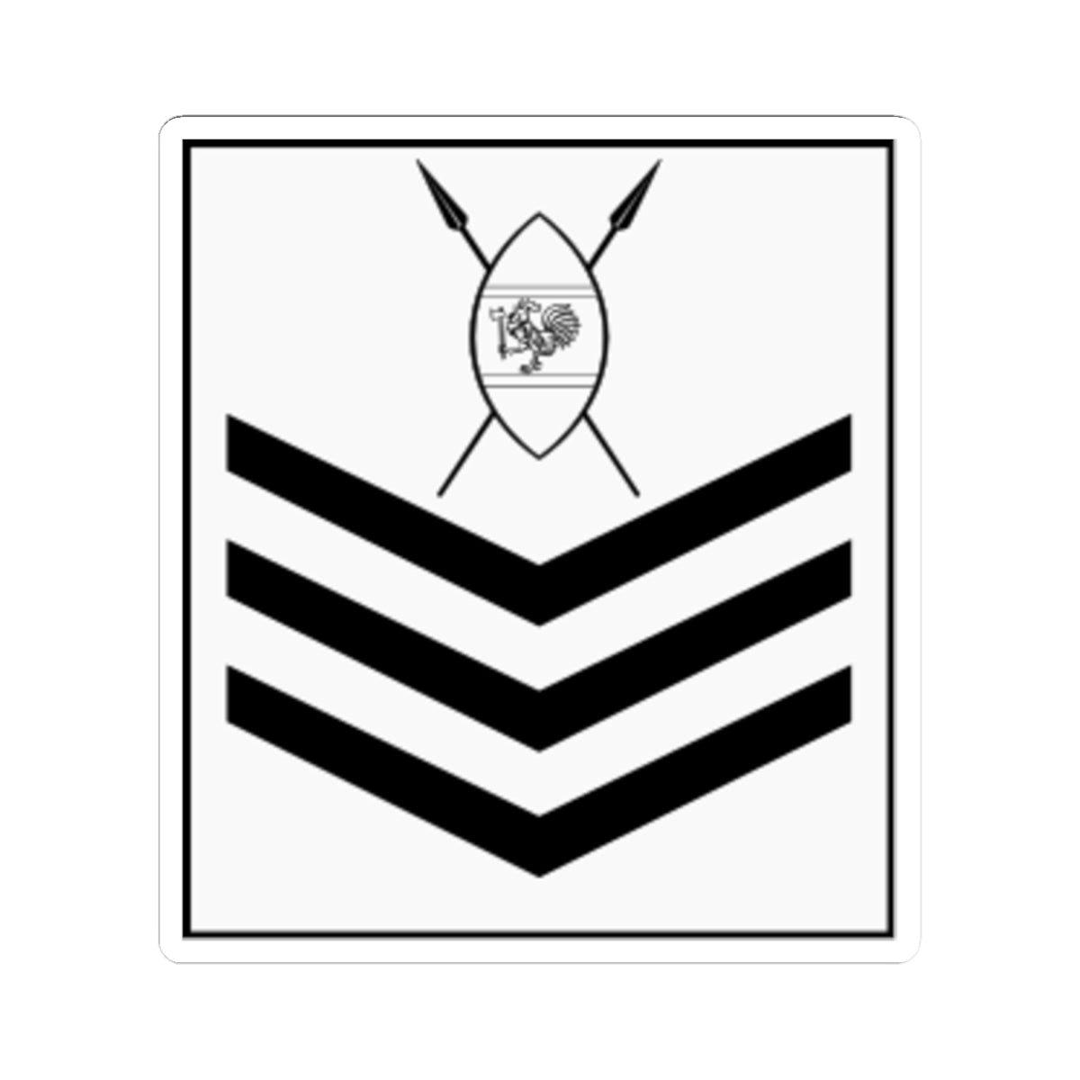 Kenya AirForce OR 7 (Kenya) (Military Rank) STICKER Vinyl Kiss-Cut Decal