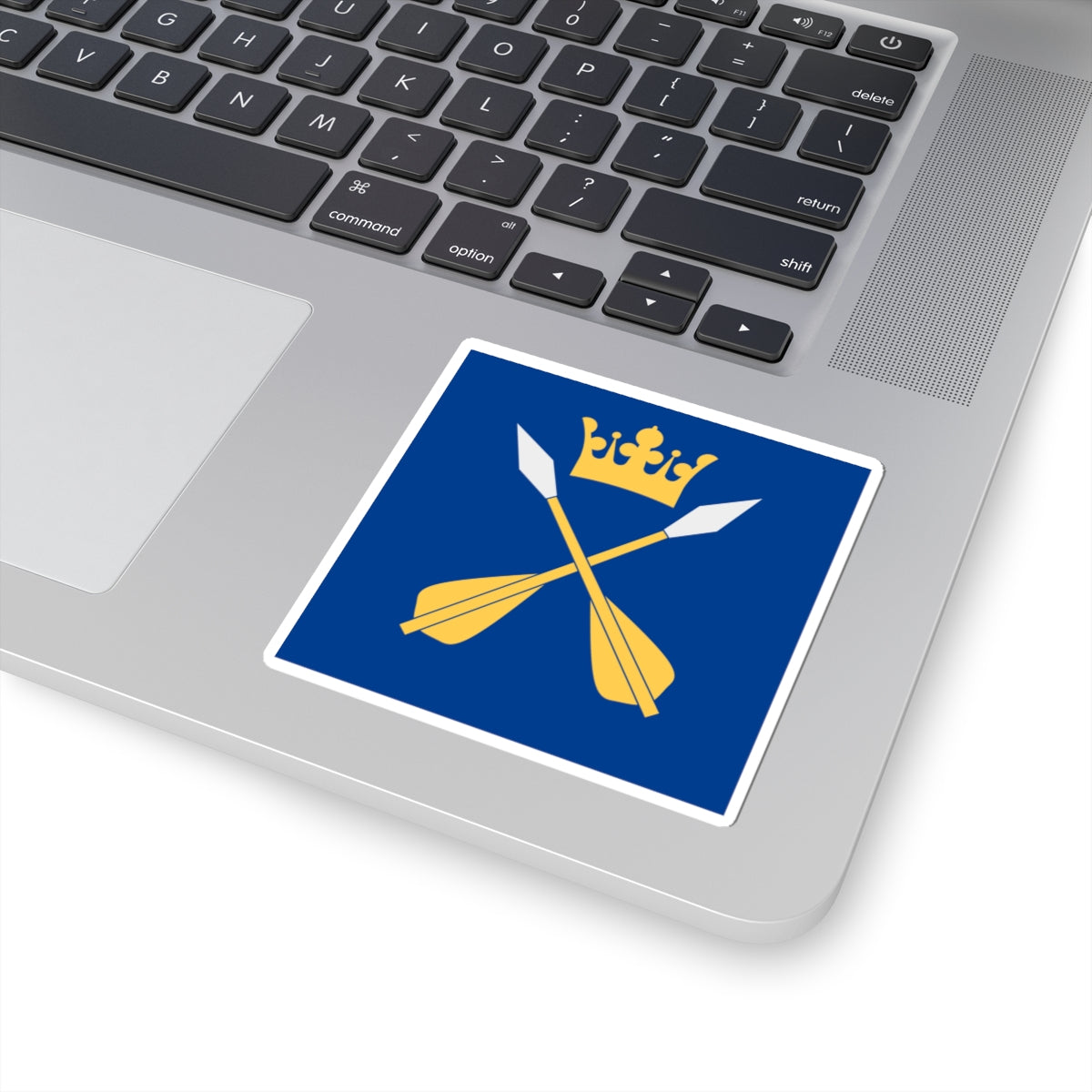 Dalarnas lan vapenflagga (Sweden) STICKER Vinyl Kiss-Cut Decal