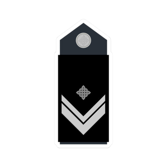 Naramenica odore nadnarednika HRZ i PZO (Croatia) (Military Rank) STICKER Vinyl Kiss-Cut Decal