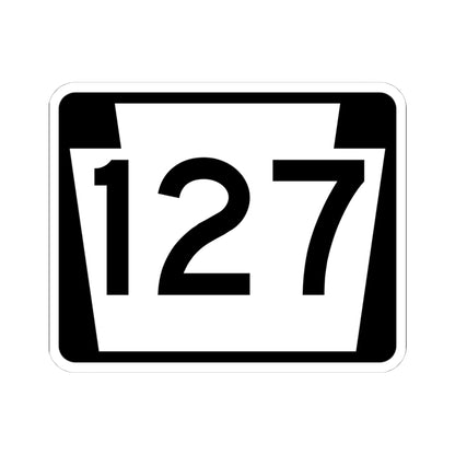 PA-127 (Pennsylvania) (Road Sign) STICKER Vinyl Kiss-Cut Decal