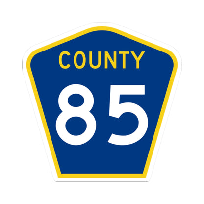 County 85 MN (Minnesota) (Road Sign) STICKER Vinyl Kiss-Cut Decal