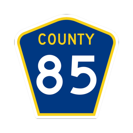 County 85 MN (Minnesota) (Road Sign) STICKER Vinyl Kiss-Cut Decal