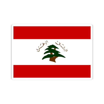 Former Flag of the Lebanese Army (Lebanon) STICKER Vinyl Kiss-Cut Decal