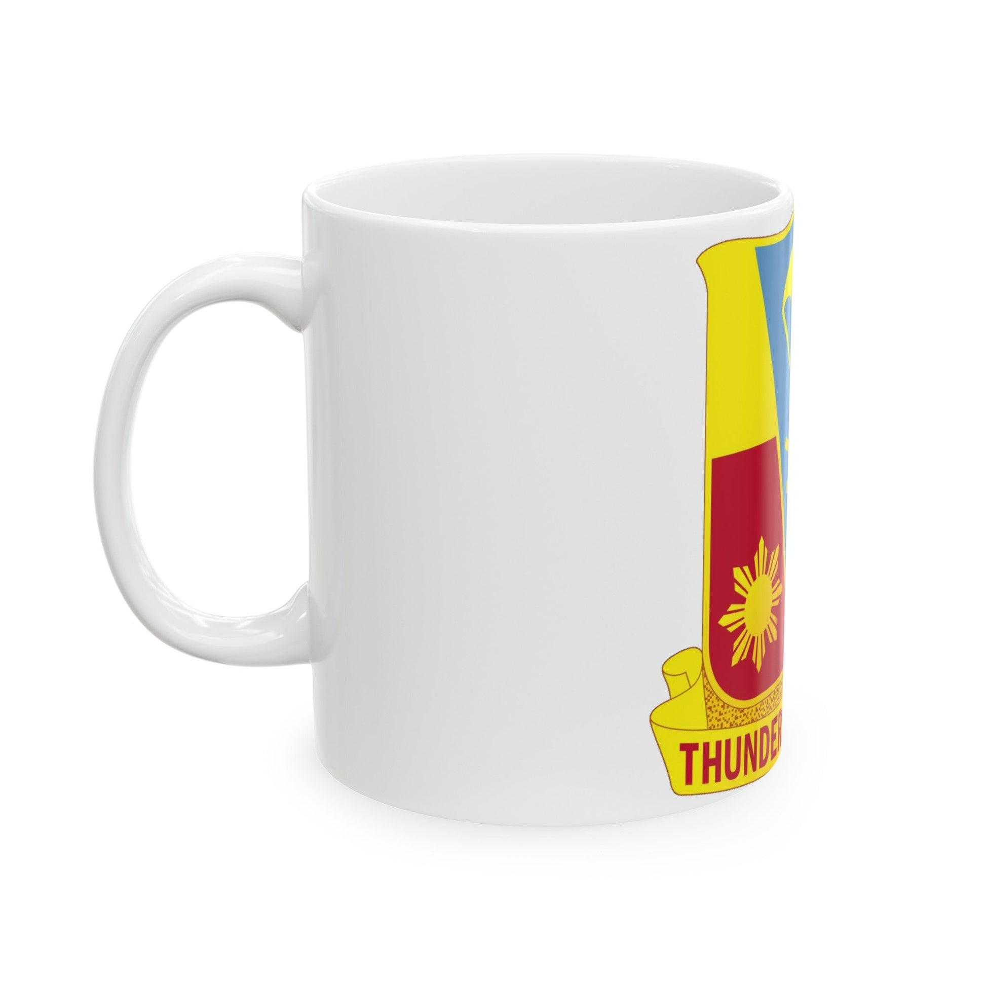 674th Airborne Field Artillery Battalion (U.S. Army) White Coffee Mug-The Sticker Space