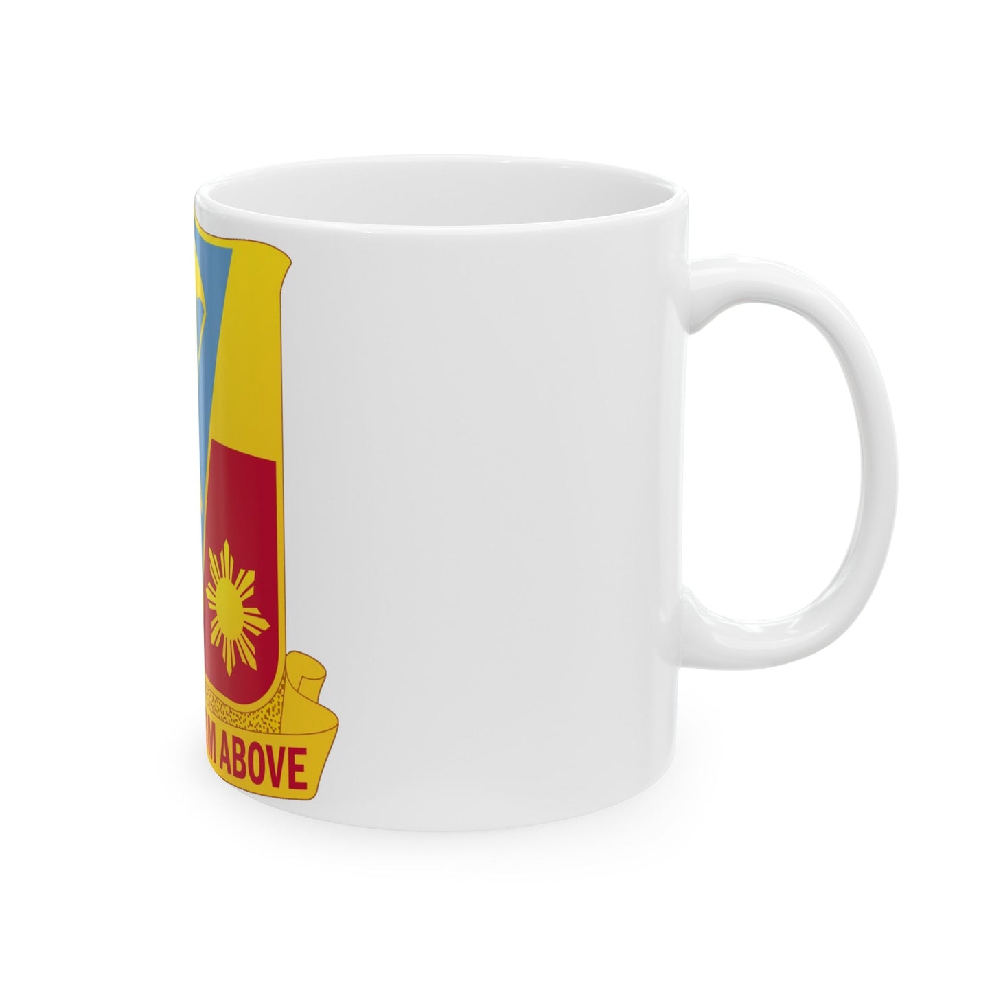 674th Airborne Field Artillery Battalion (U.S. Army) White Coffee Mug-The Sticker Space