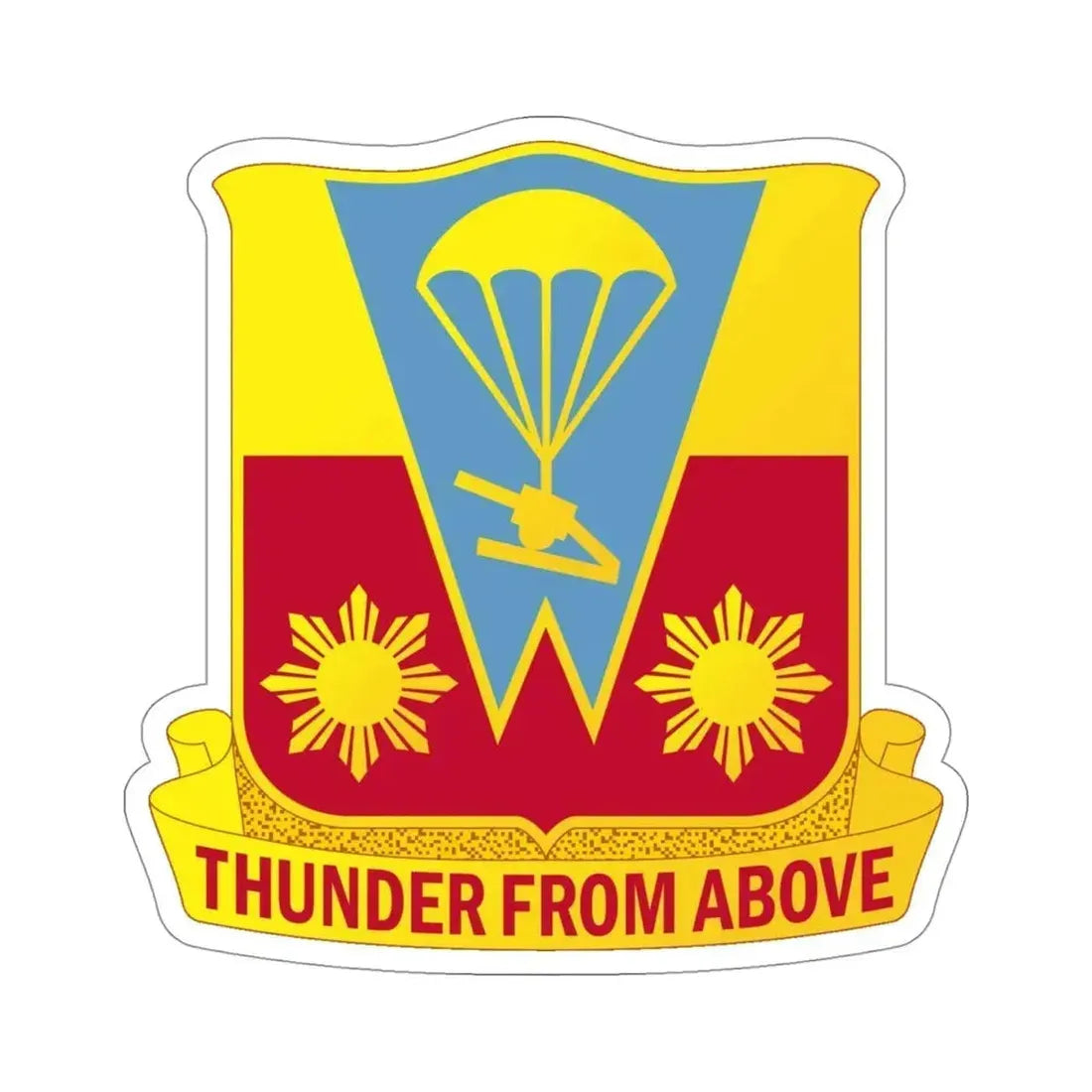 674th Airborne Field Artillery Battalion (U.S. Army) STICKER Vinyl Die-Cut Decal 4 Inch - The Sticker Space