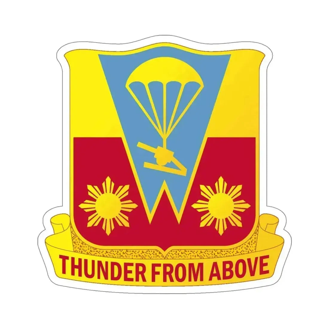 674th Airborne Field Artillery Battalion (U.S. Army) STICKER Vinyl Die-Cut Decal 6 Inch - The Sticker Space