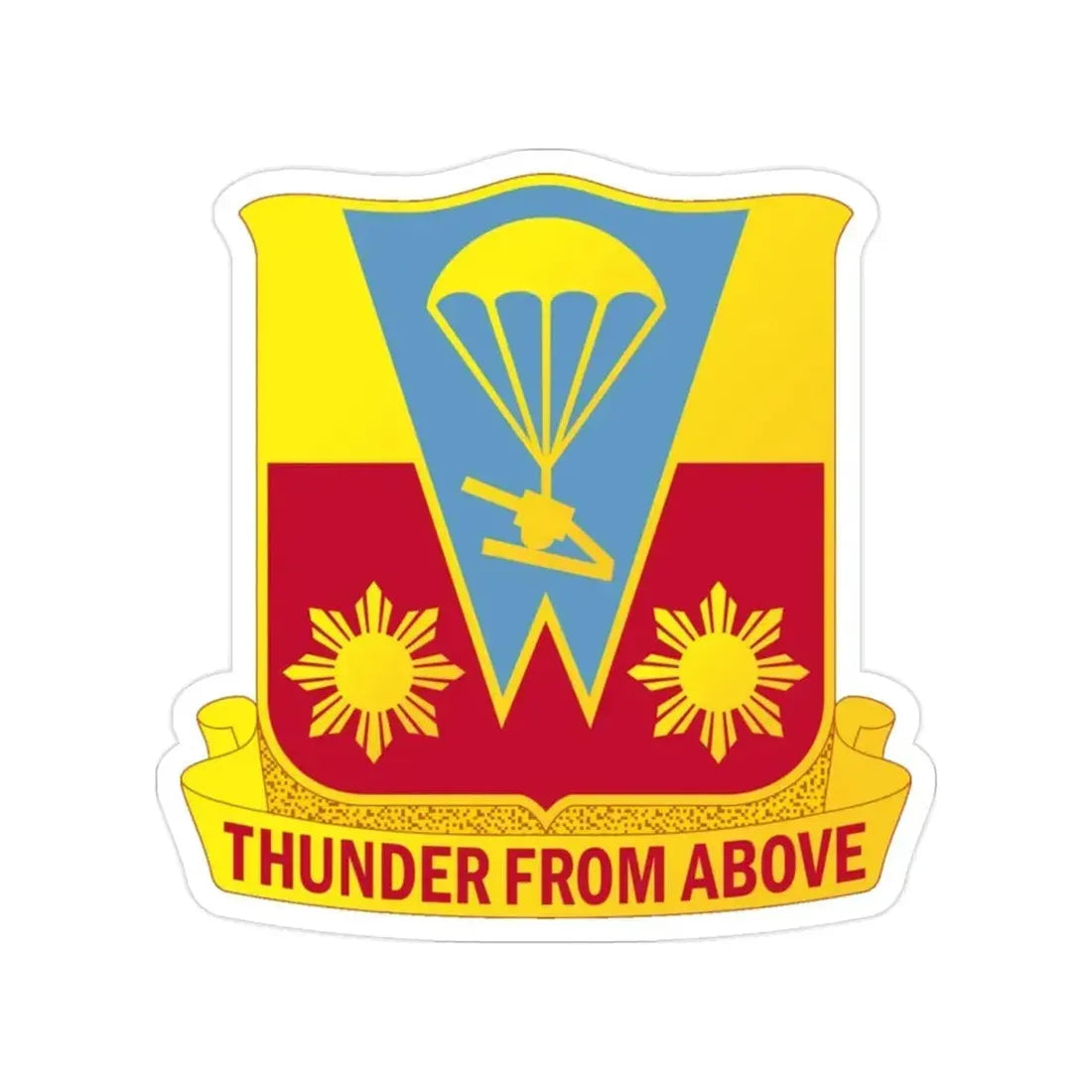 674th Airborne Field Artillery Battalion (U.S. Army) Transparent STICKER Die-Cut Vinyl Decal 2 Inch - The Sticker Space