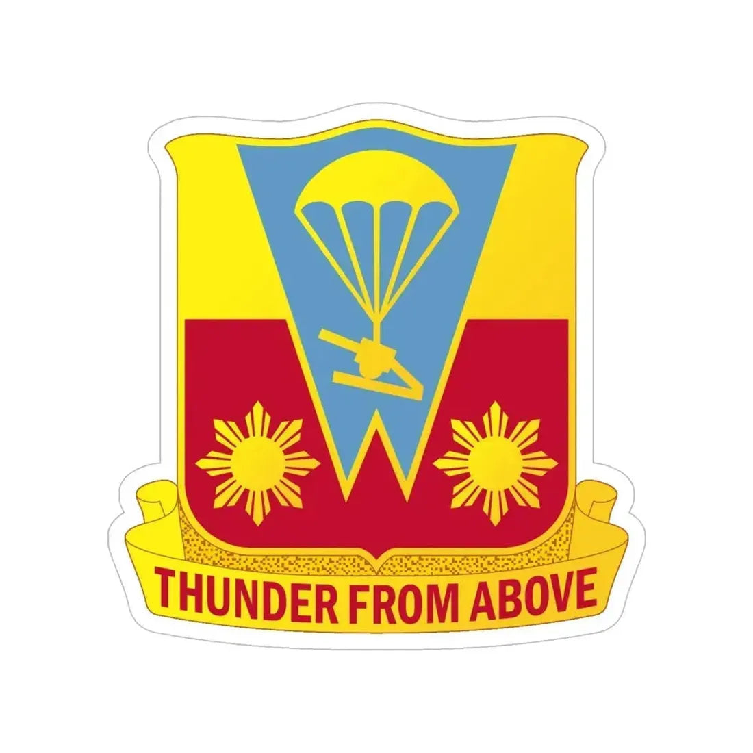 674th Airborne Field Artillery Battalion (U.S. Army) Transparent STICKER Die-Cut Vinyl Decal 6 Inch - The Sticker Space
