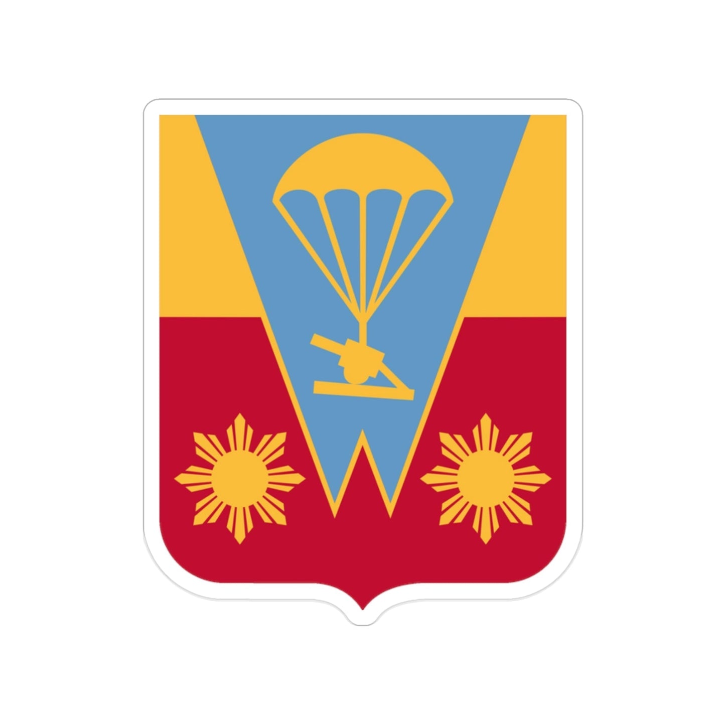 674th Airborne Field Artillery Battalion v2 (U.S. Army) Transparent STICKER Die-Cut Vinyl Decal-2 Inch-The Sticker Space