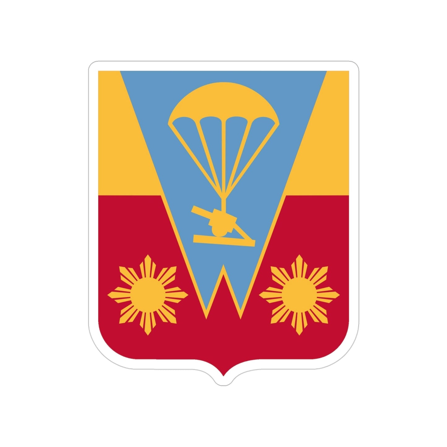 674th Airborne Field Artillery Battalion v2 (U.S. Army) Transparent STICKER Die-Cut Vinyl Decal-4 Inch-The Sticker Space