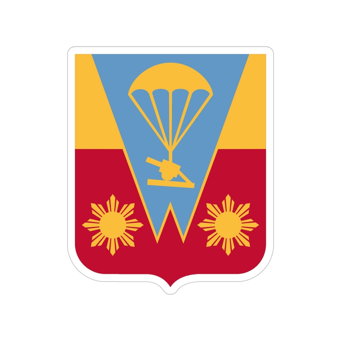 674th Airborne Field Artillery Battalion v2 (U.S. Army) Transparent STICKER Die-Cut Vinyl Decal-5 Inch-The Sticker Space