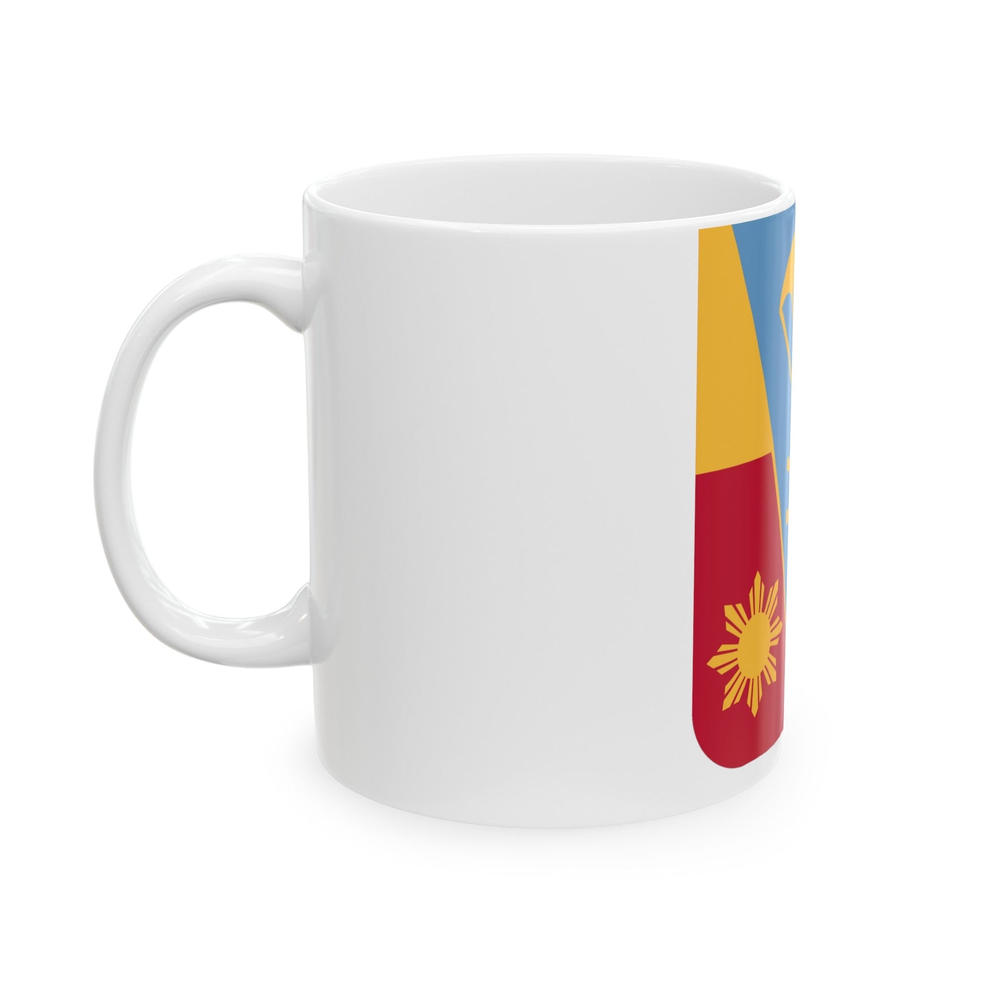 674th Airborne Field Artillery Battalion v2 (U.S. Army) White Coffee Mug-The Sticker Space