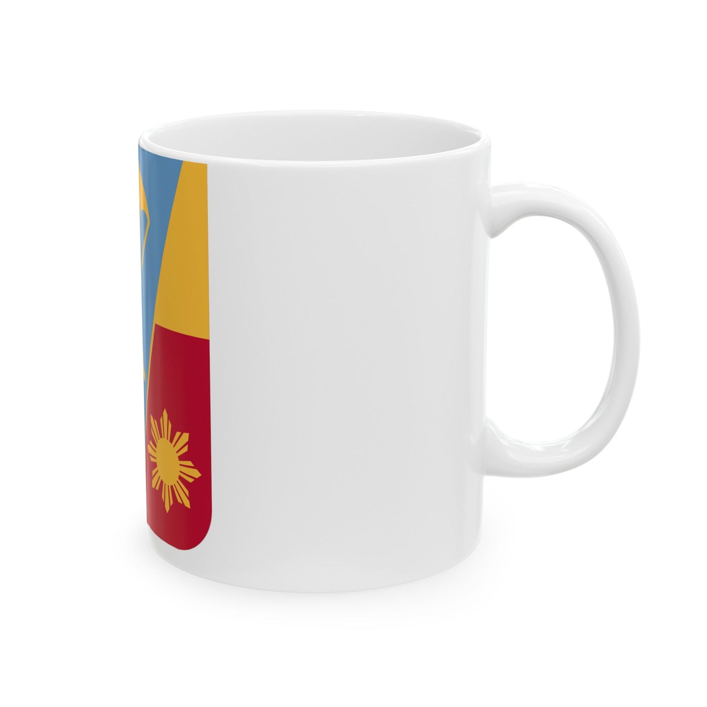 674th Airborne Field Artillery Battalion v2 (U.S. Army) White Coffee Mug-The Sticker Space