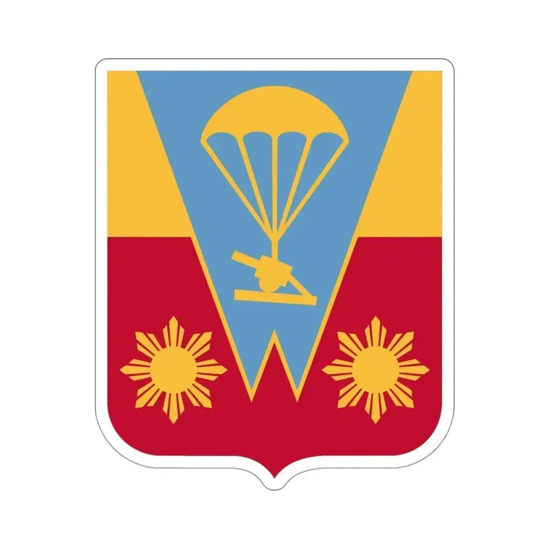 674th Airborne Field Artillery Battalion v2 (U.S. Army) STICKER Vinyl Die-Cut Decal 4 Inch - The Sticker Space