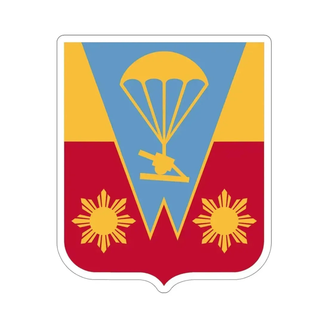 674th Airborne Field Artillery Battalion v2 (U.S. Army) STICKER Vinyl Die-Cut Decal 4 Inch - The Sticker Space
