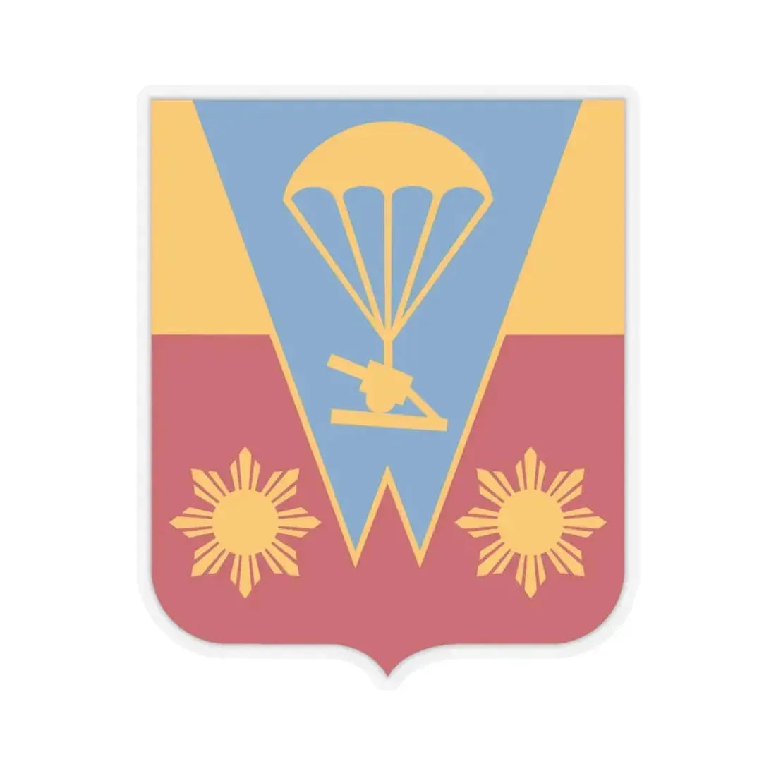 674th Airborne Field Artillery Battalion v2 (U.S. Army) STICKER Vinyl Kiss-Cut Decal 6 Inch Transparent - The Sticker Space