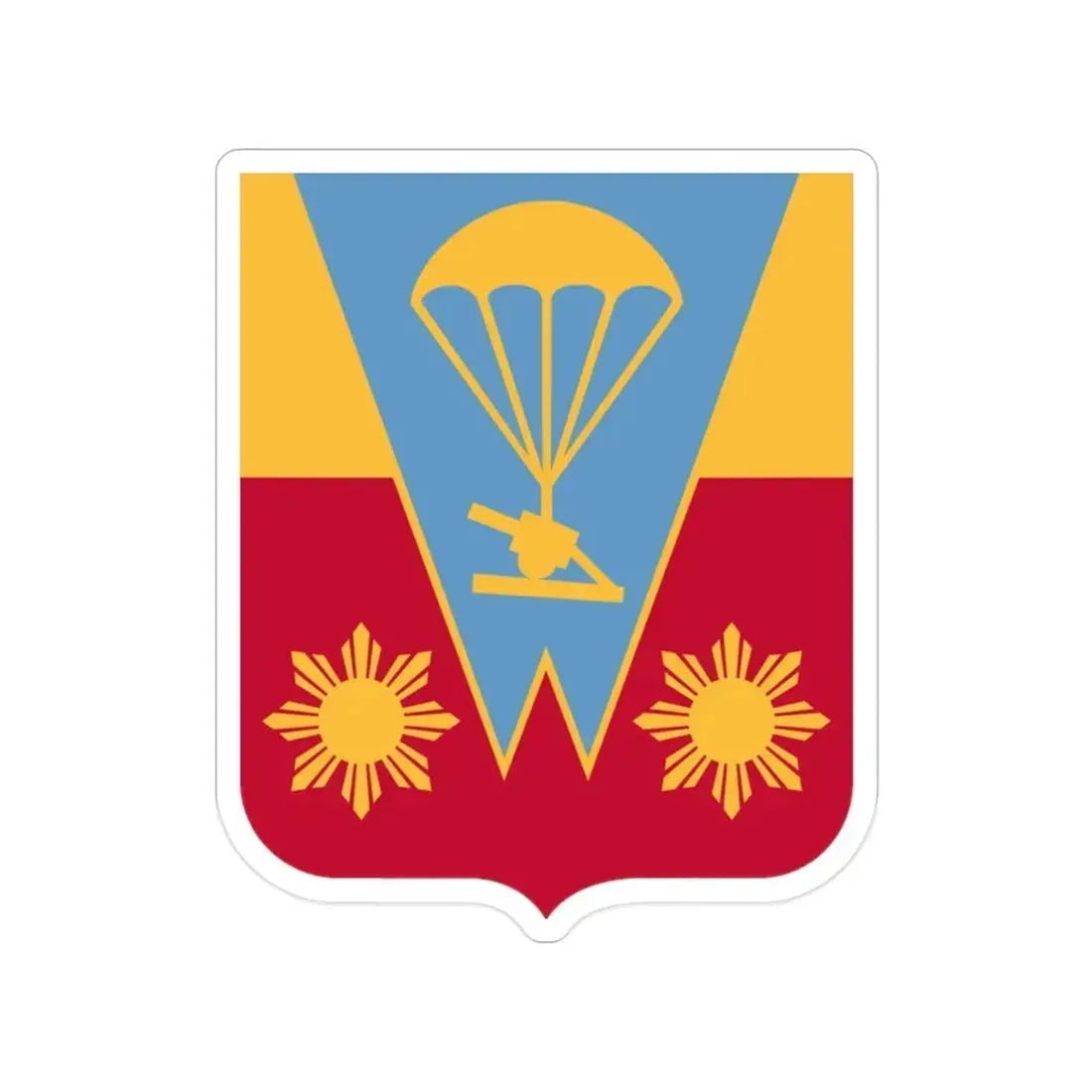 674th Airborne Field Artillery Battalion v2 (U.S. Army) Transparent STICKER Die-Cut Vinyl Decal 2 Inch - The Sticker Space