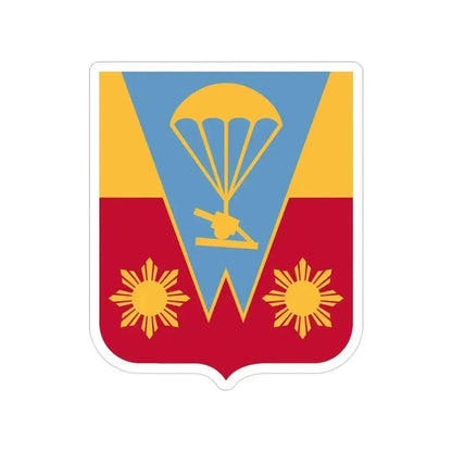 674th Airborne Field Artillery Battalion v2 (U.S. Army) Transparent STICKER Die-Cut Vinyl Decal 4 Inch - The Sticker Space