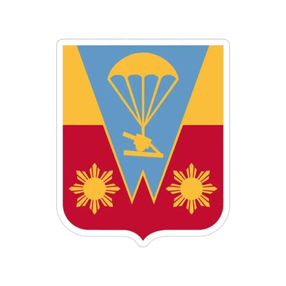 674th Airborne Field Artillery Battalion v2 (U.S. Army) Transparent STICKER Die-Cut Vinyl Decal 4 Inch - The Sticker Space