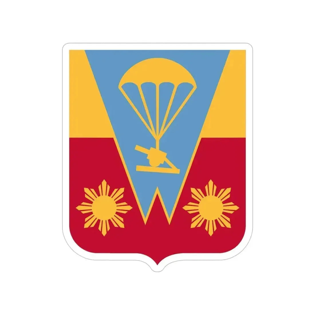 674th Airborne Field Artillery Battalion v2 (U.S. Army) Transparent STICKER Die-Cut Vinyl Decal 5 Inch - The Sticker Space