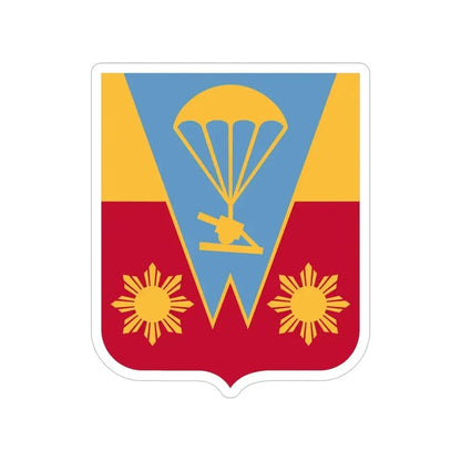 674th Airborne Field Artillery Battalion v2 (U.S. Army) Transparent STICKER Die-Cut Vinyl Decal 5 Inch - The Sticker Space