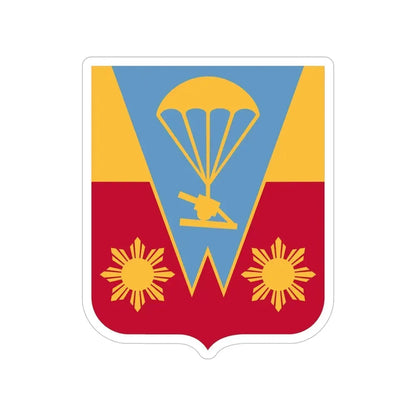674th Airborne Field Artillery Battalion v2 (U.S. Army) Transparent STICKER Die-Cut Vinyl Decal 6 Inch - The Sticker Space