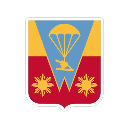 674th Airborne Field Artillery Battalion v2 (U.S. Army) Transparent STICKER Die-Cut Vinyl Decal 6 Inch - The Sticker Space
