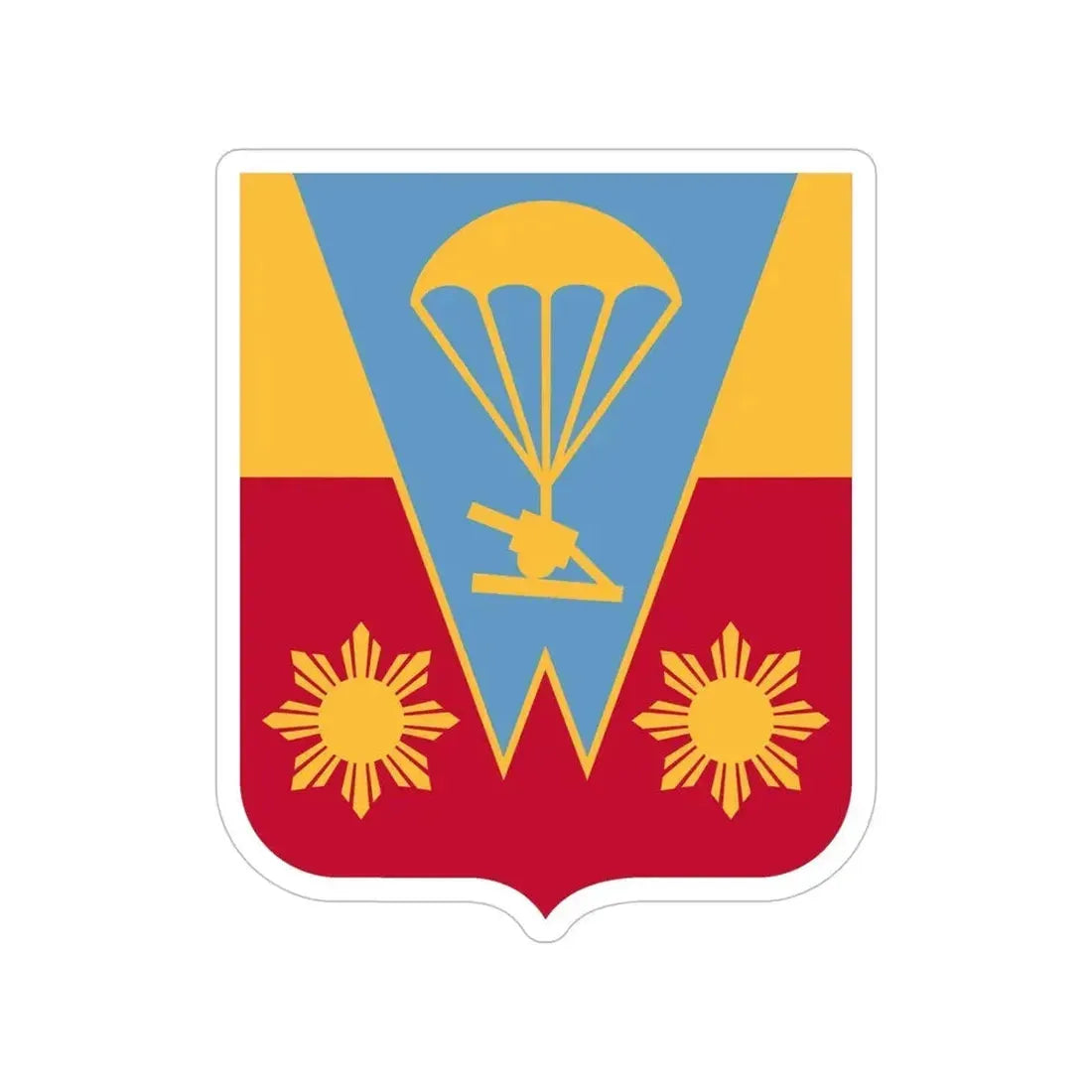674th Airborne Field Artillery Battalion v2 (U.S. Army) Transparent STICKER Die-Cut Vinyl Decal - The Sticker Space