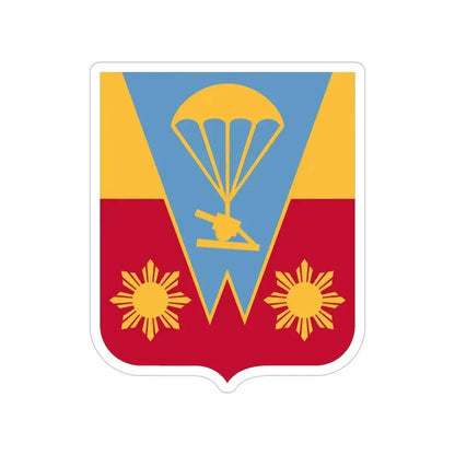 674th Airborne Field Artillery Battalion v2 (U.S. Army) Transparent STICKER Die-Cut Vinyl Decal - The Sticker Space