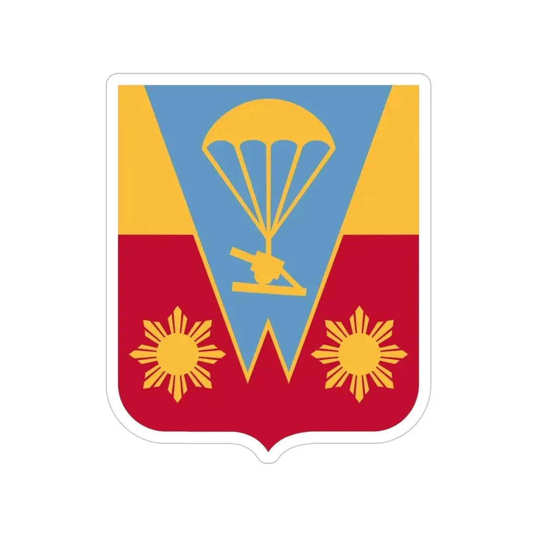 674th Airborne Field Artillery Battalion v2 (U.S. Army) Transparent STICKER Die-Cut Vinyl Decal - The Sticker Space