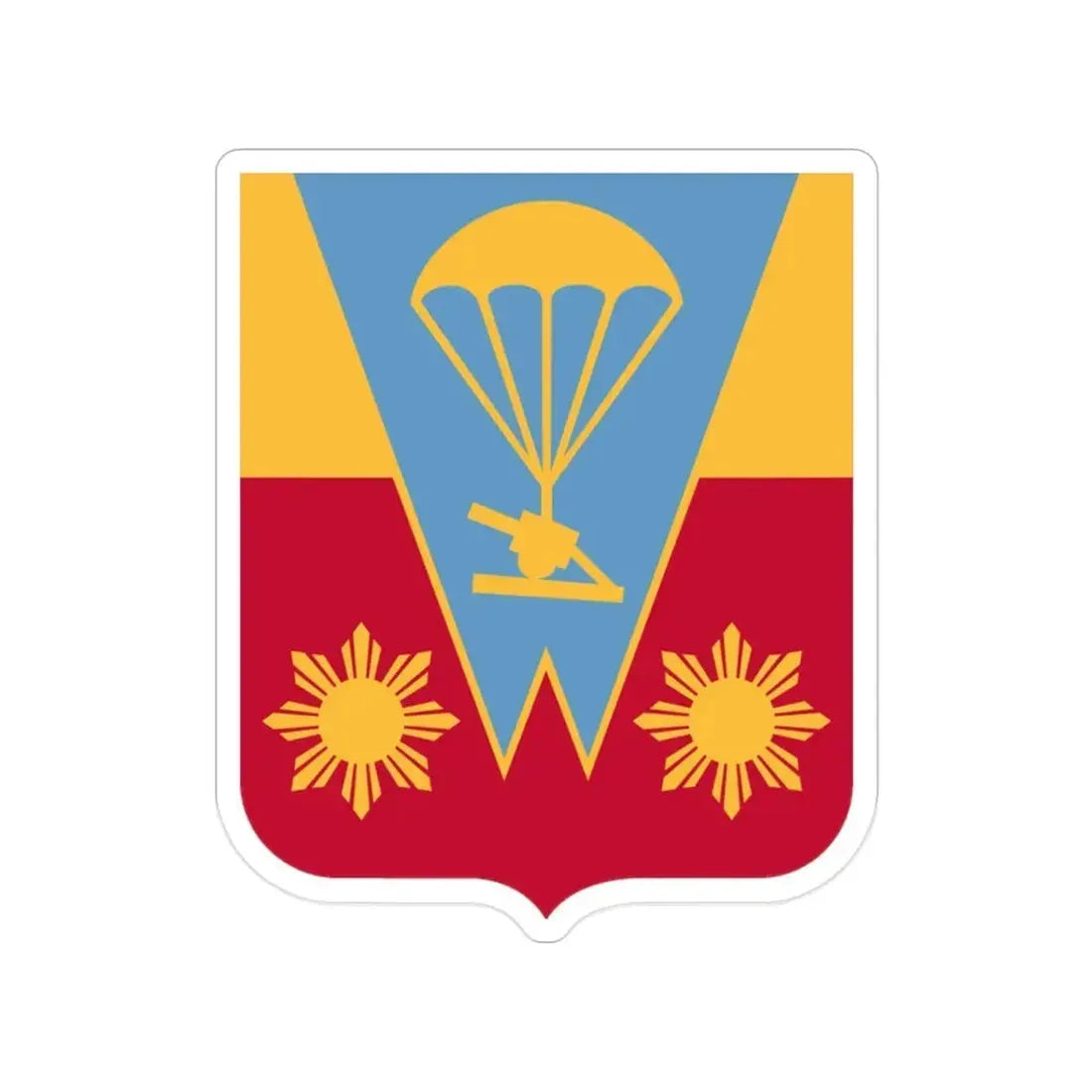 674th Airborne Field Artillery Battalion v2 (U.S. Army) Transparent STICKER Die-Cut Vinyl Decal - The Sticker Space