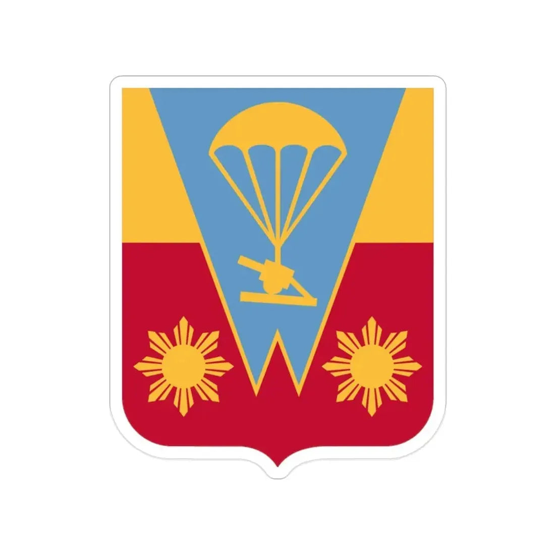 674th Airborne Field Artillery Battalion v2 (U.S. Army) Transparent STICKER Die-Cut Vinyl Decal - The Sticker Space