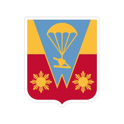 674th Airborne Field Artillery Battalion v2 (U.S. Army) Transparent STICKER Die-Cut Vinyl Decal - The Sticker Space